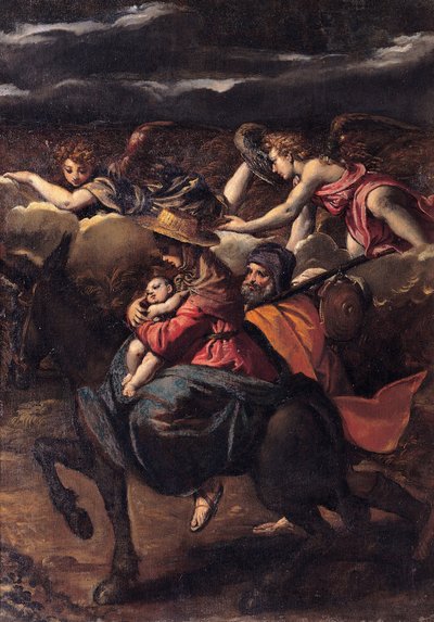 Flight into Egypt by Sigismondo Scarsellino